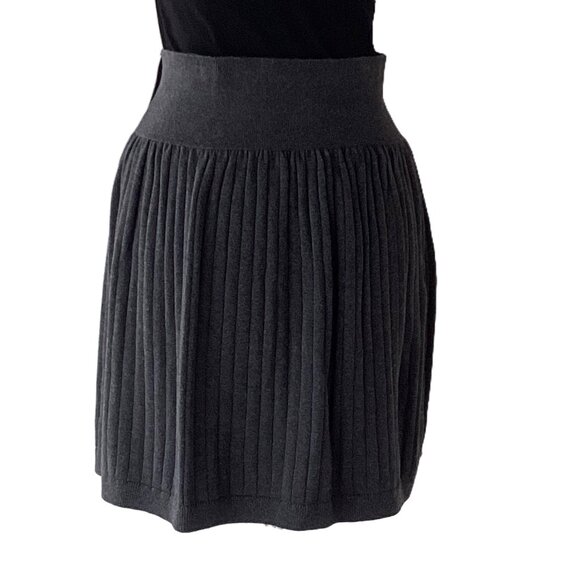 Fatface Grey Ribbed Knit Skirt - Picture 2 of 5